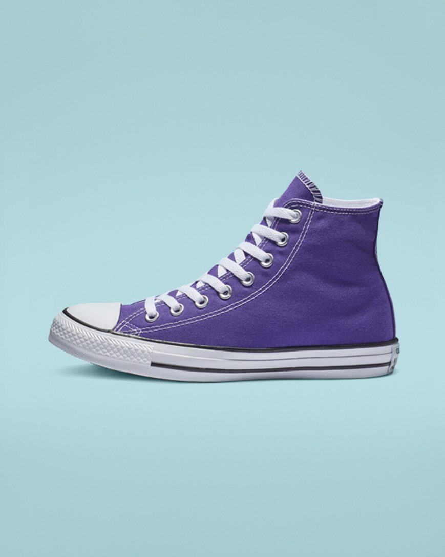 Men's Converse Chuck Taylor All Star Classic High Top Shoes Purple | AU 30485O